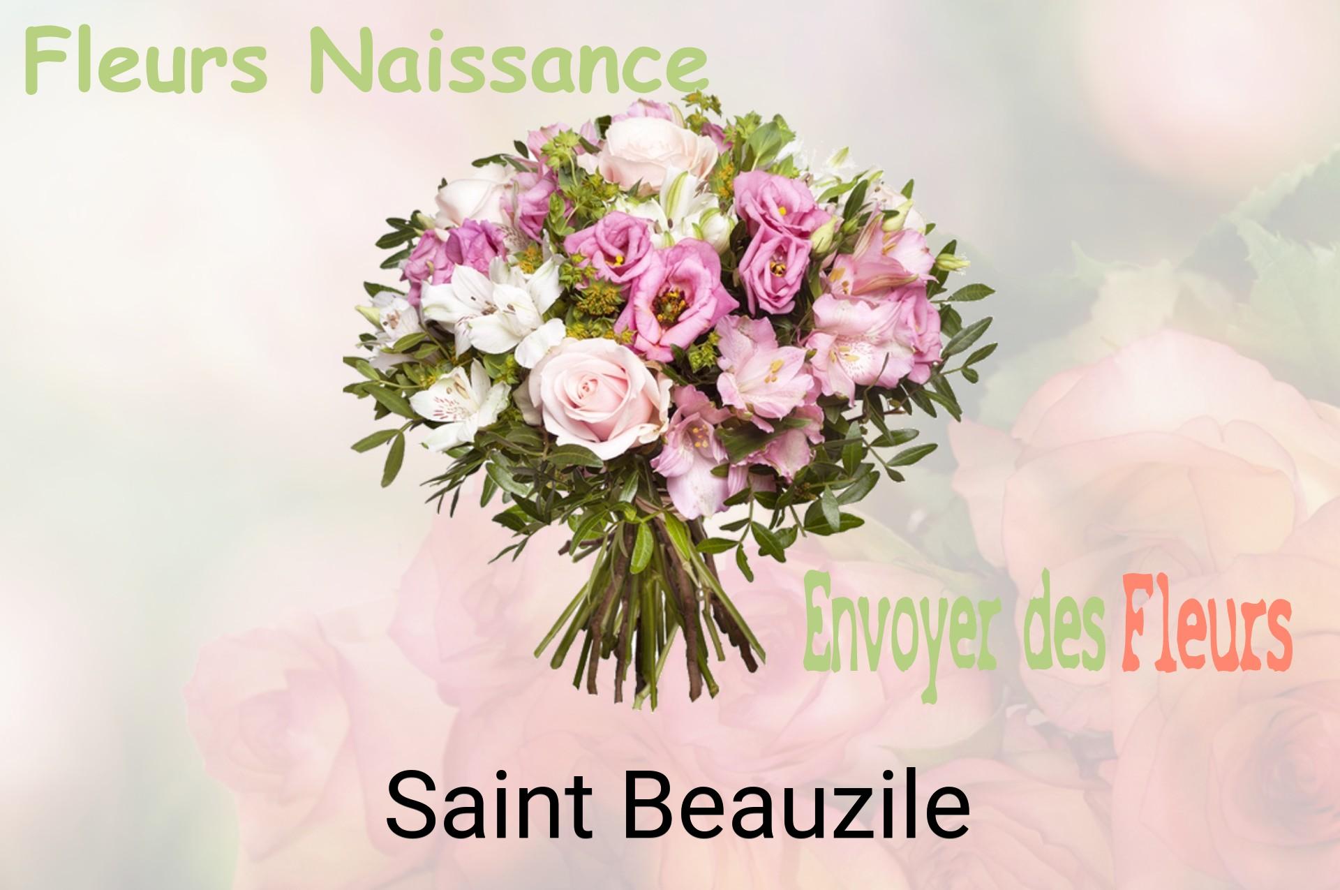 Bouquet de fleurs de naissance livré à Saint-Beauzile
